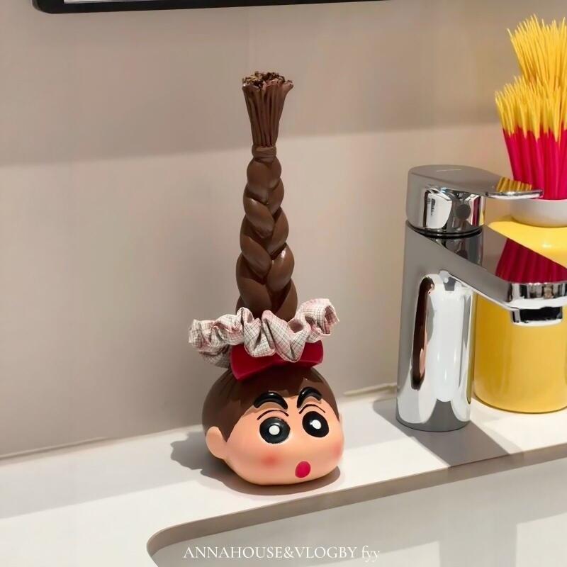 Home Bathroom Gadgets - رف تخزين ربطات الشعر الطويلة من