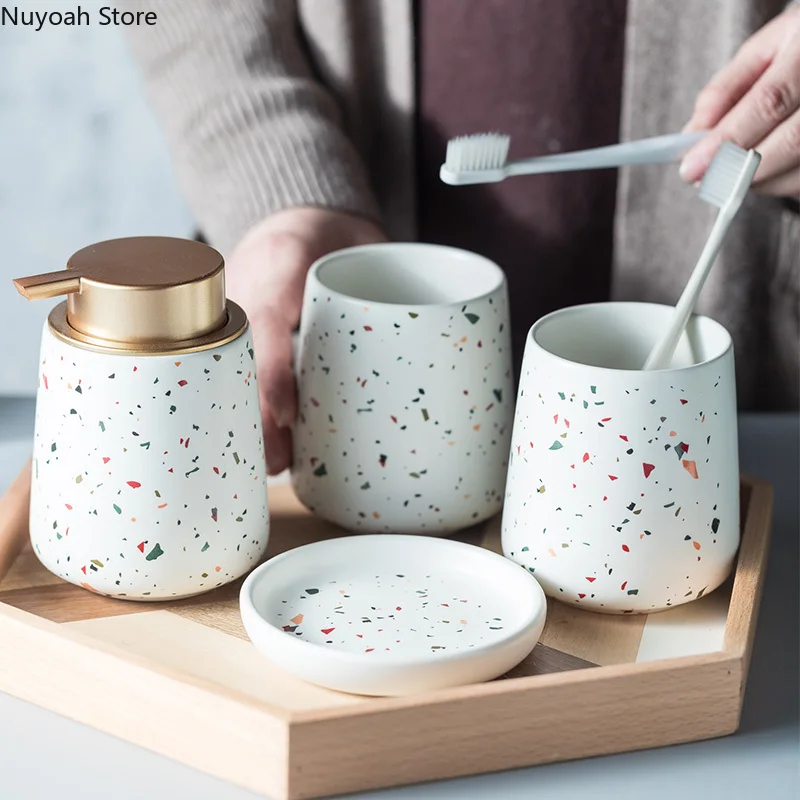 Zara Home Bathroom - مجموعة تزيين الحمام الأوروبية، سيراميك تيرازو،