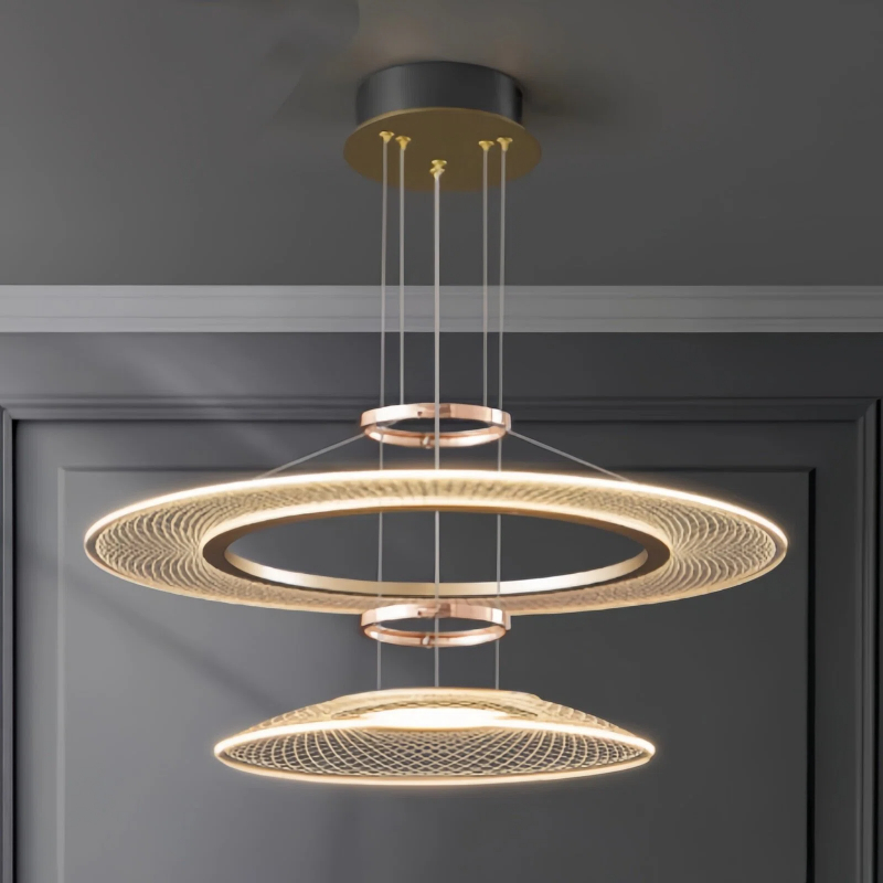 Home Bathroom Lighting Design - ثريا LED فاخرة بتصميم إيطالي عصري