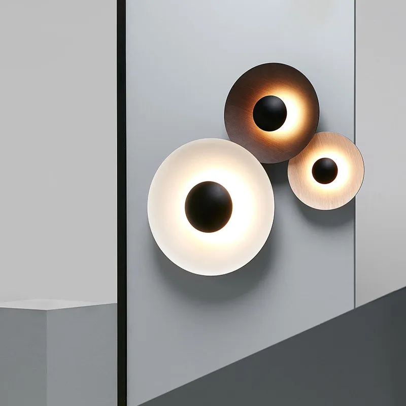 Home Bathroom Lighting Design - مصباح جداري مستدير اسكندنافي ، موضة