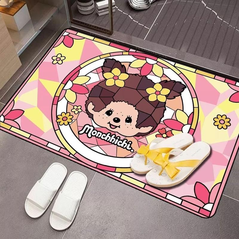 Non Slip Bath Mat - سجادة حمام مونتشيتشي كرتونية من الدياتومايت