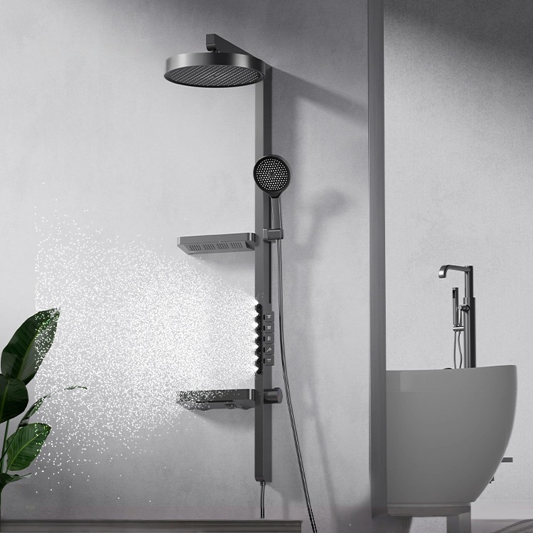 Home Bathroom Set - مجموعة دش مطري، شاشة LED رقمية،