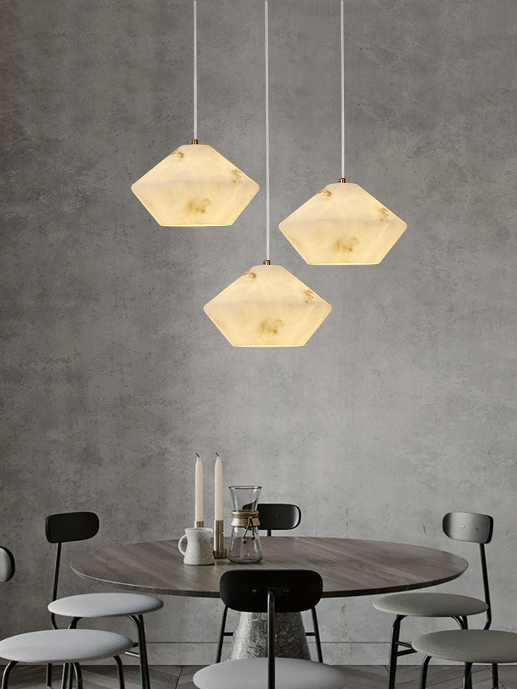 Home Bathroom Lighting Design - مصباح معلق حديث من الحجر الطبيعي