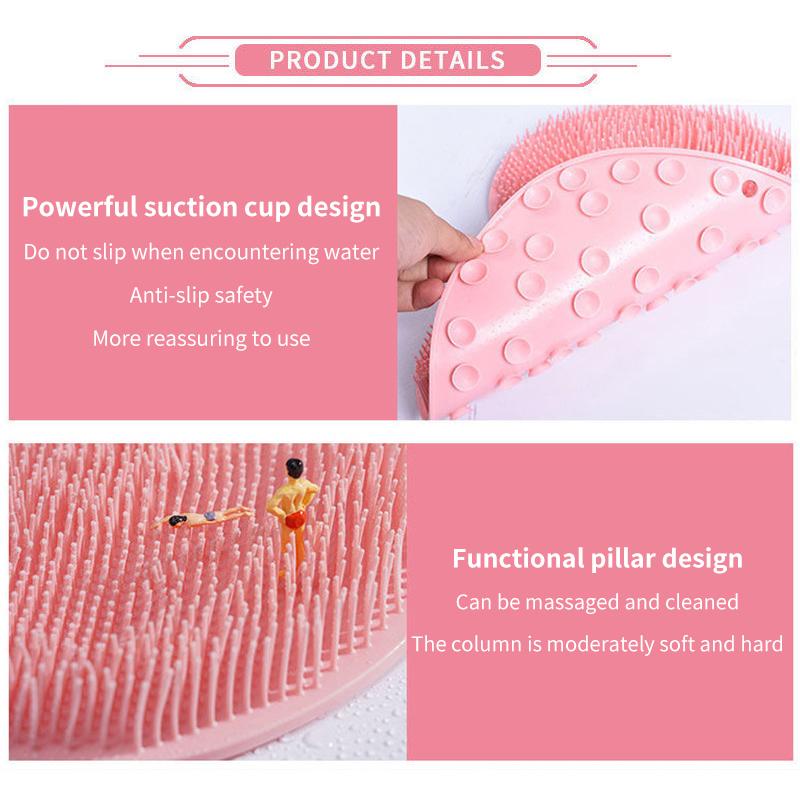 Non Slip Bath Mat - سجادة تقشير القدمين المثبتة على الحائط
