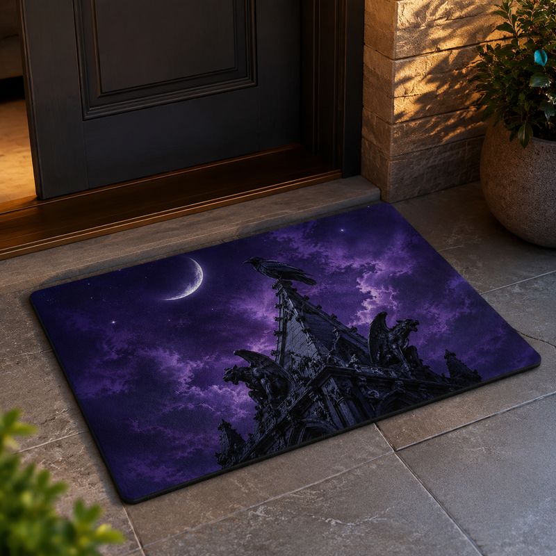 Home Bathroom Wear - سجادة أرضية VIKAMA Purple Night Gothic