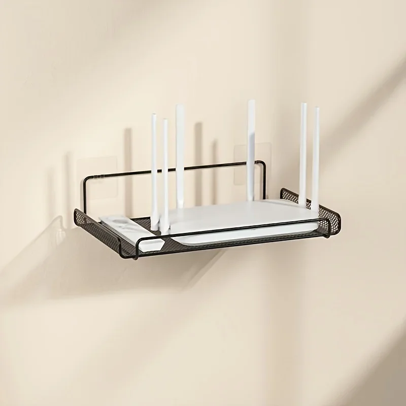 Home Bathroom Gadgets - رف راوتر من الفولاذ المقاوم للصدأ