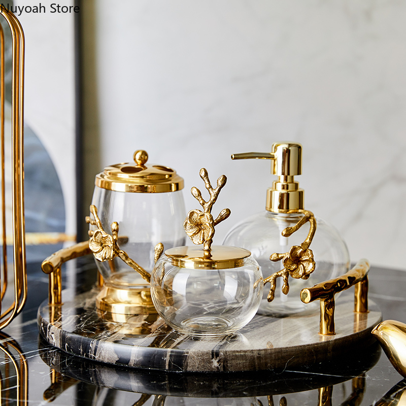 Zara Home Bathroom - ضوء الفاخرة اكسسوارات الحمام النحاس شفاف