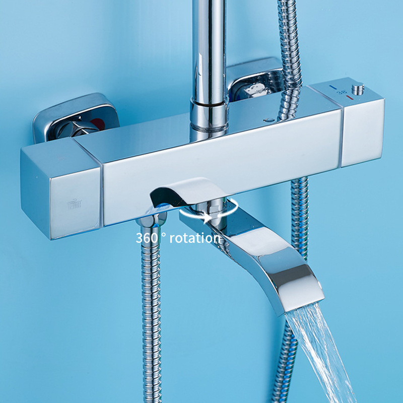 مجموعة دش حرارية من الفولاذ ال - مراجعة Home Bathroom Set وسعره