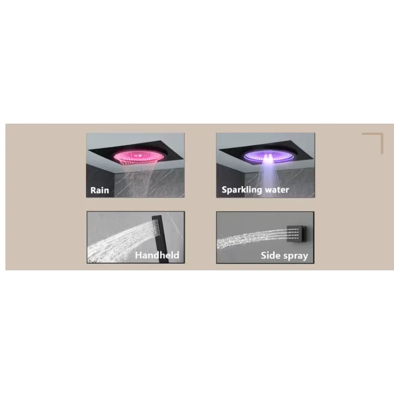 مجموعة دش ذكية بإضاءة LED مع ن - مراجعة Home Bathroom Set وسعره