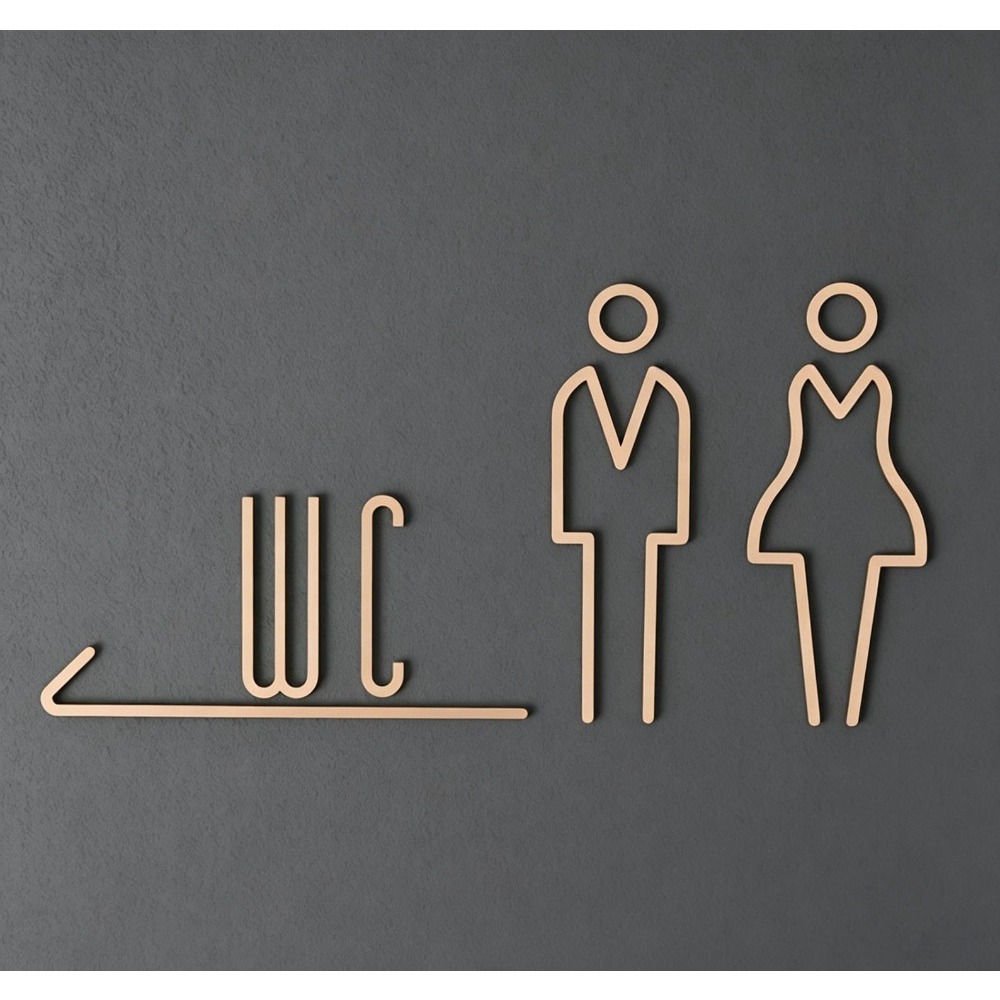 لافتة باب حمام من النحاس، لافت - مراجعة Home Bathroom Door Signs وسعره