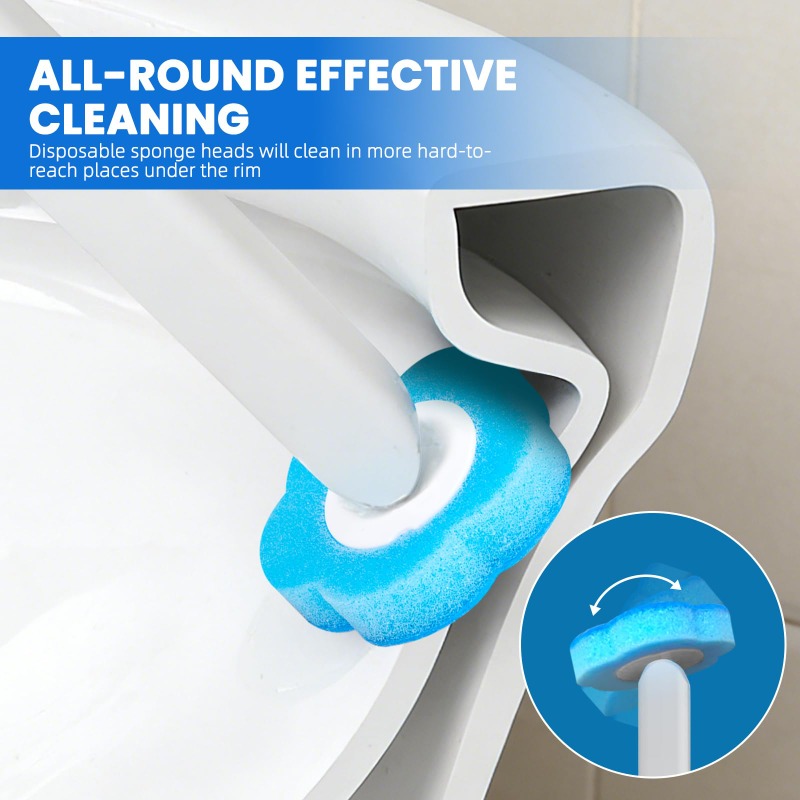 فرشاة مرحاض مع مجموعة رؤوس قاب - مراجعة Home Bathroom Cleaning وسعره