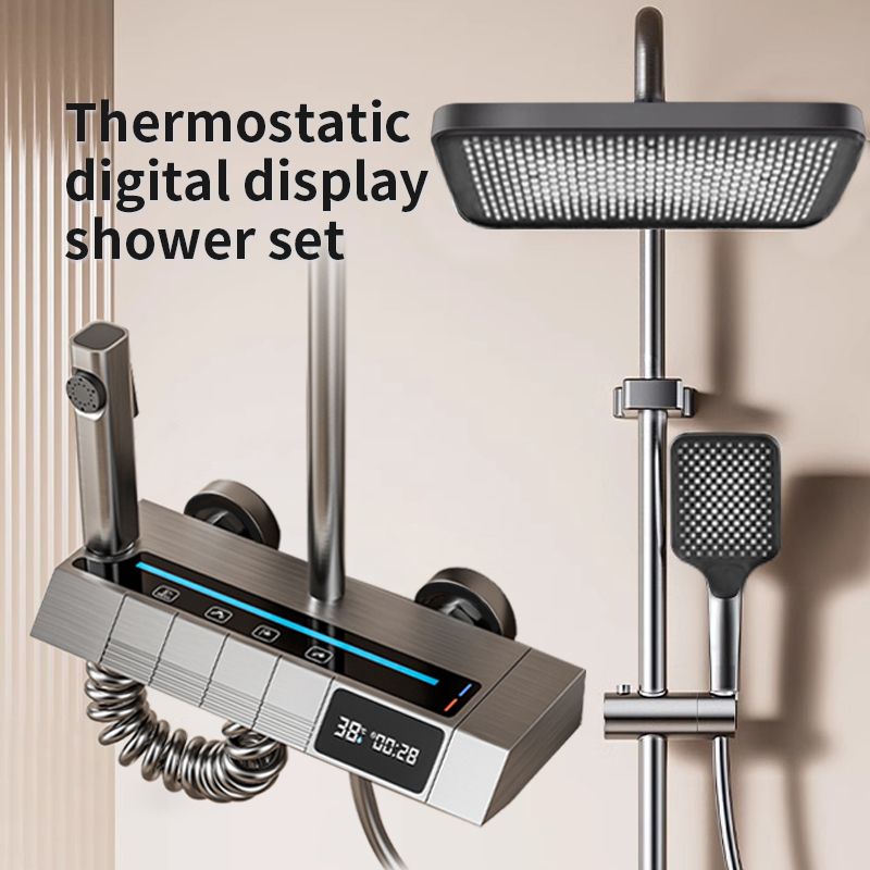 مجموعة رأس دش البيانو الرقمي ب - مراجعة Home Bathroom Set وسعره