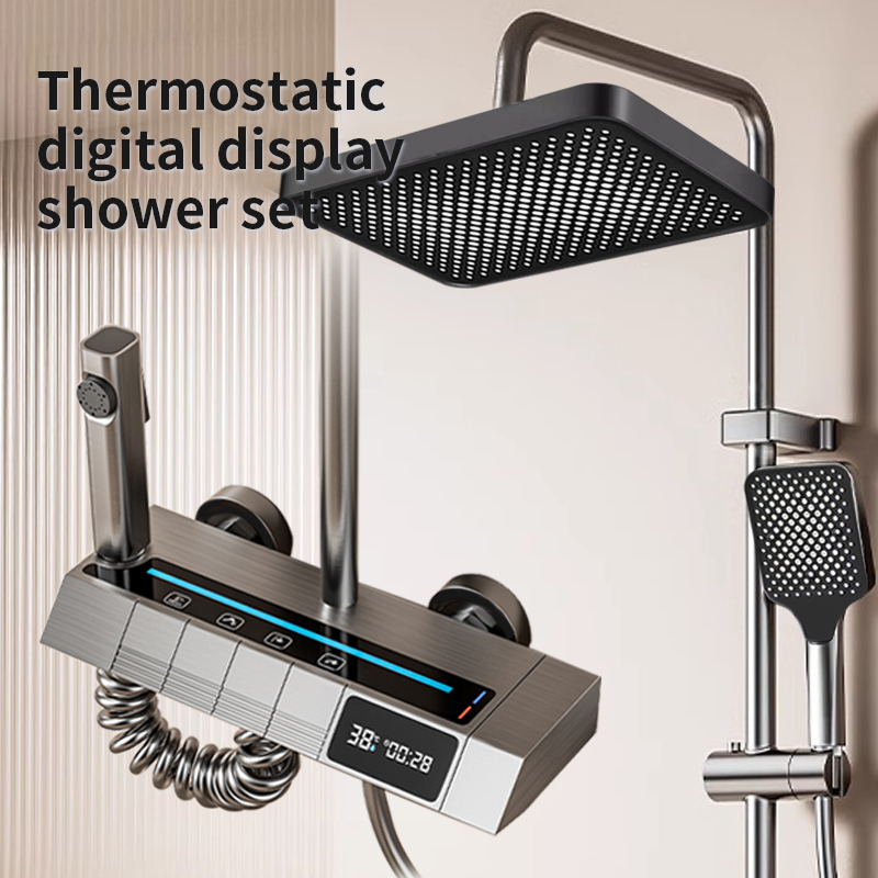 مجموعة رأس دش البيانو الرقمي ب - مراجعة Home Bathroom Set وسعره