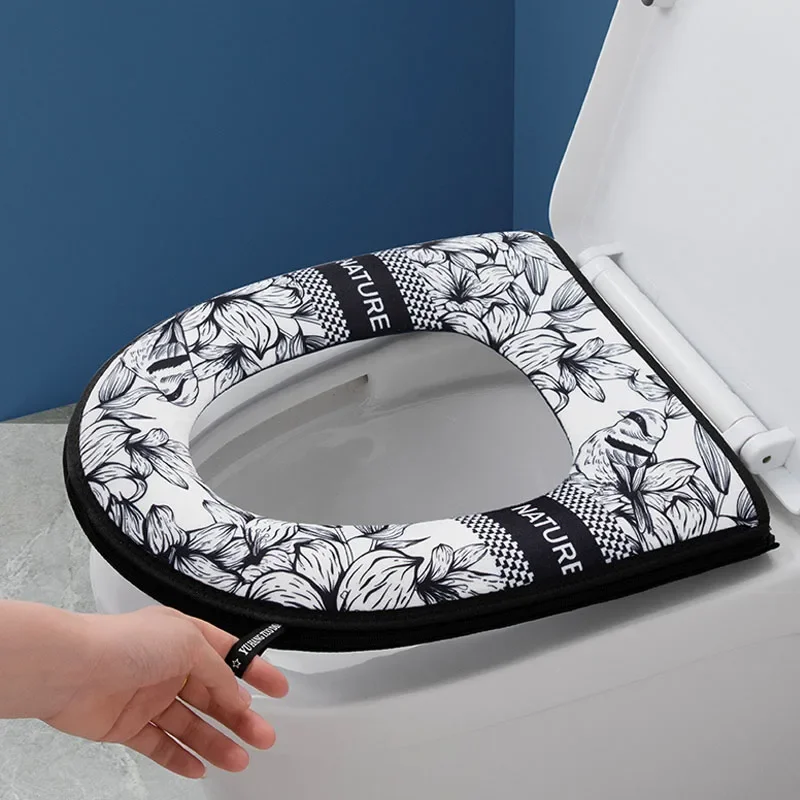 غطاء مقعد مرحاض سميك بسحاب، غط - مراجعة Zara Home Bathroom وسعره