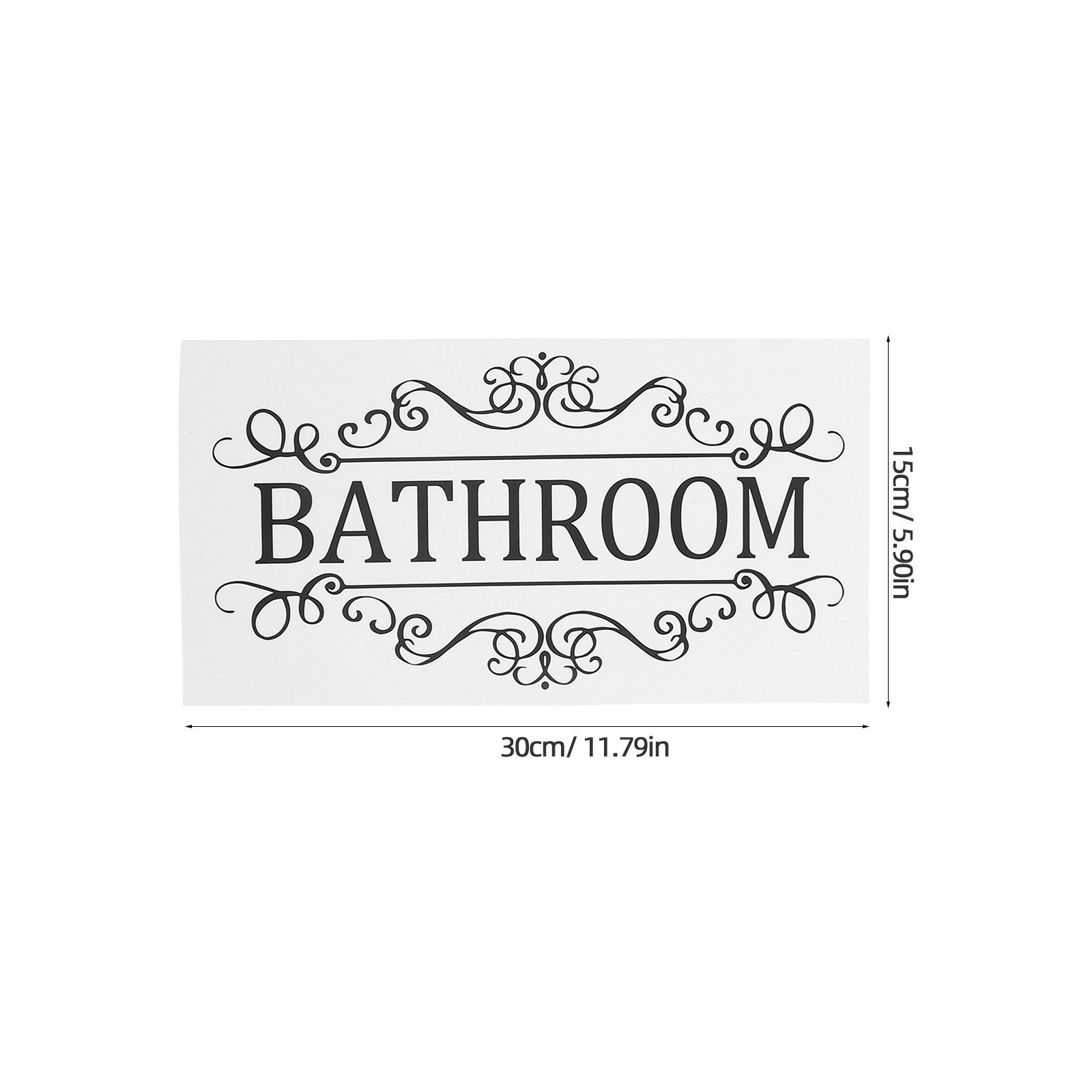 6 قطع من ملصقات الأبواب المستط - مراجعة Home Bathroom Door Signs وسعره