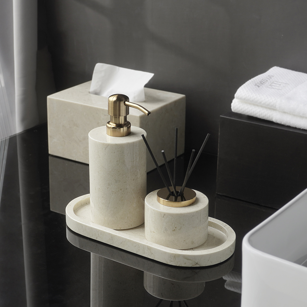 مجموعة حمام من الرخام الطبيعي  - مراجعة Zara Home Bathroom وسعره