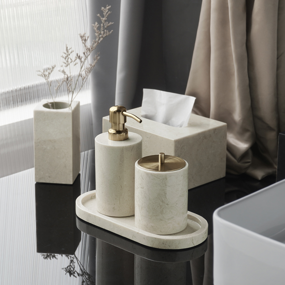 مجموعة حمام من الرخام الطبيعي  - مراجعة Zara Home Bathroom وسعره