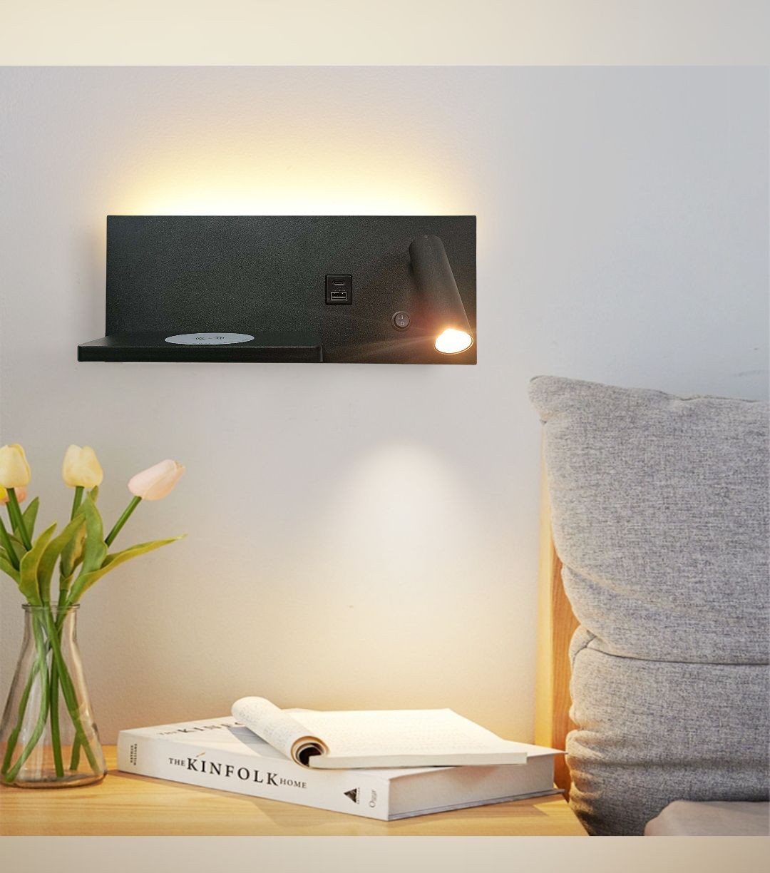 السرير القراءة الجدار مصباح ال - مراجعة Home Bathroom Lighting Design وسعره