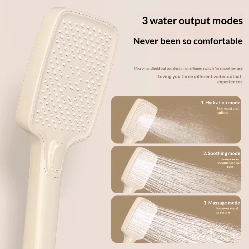 طقم دش كريمي سهل التركيب بدون  - مراجعة Home Bathroom Set وسعره