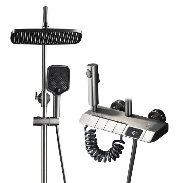 جديد الطراز النحاس بندقية رماد - مراجعة Home Bathroom Set وسعره