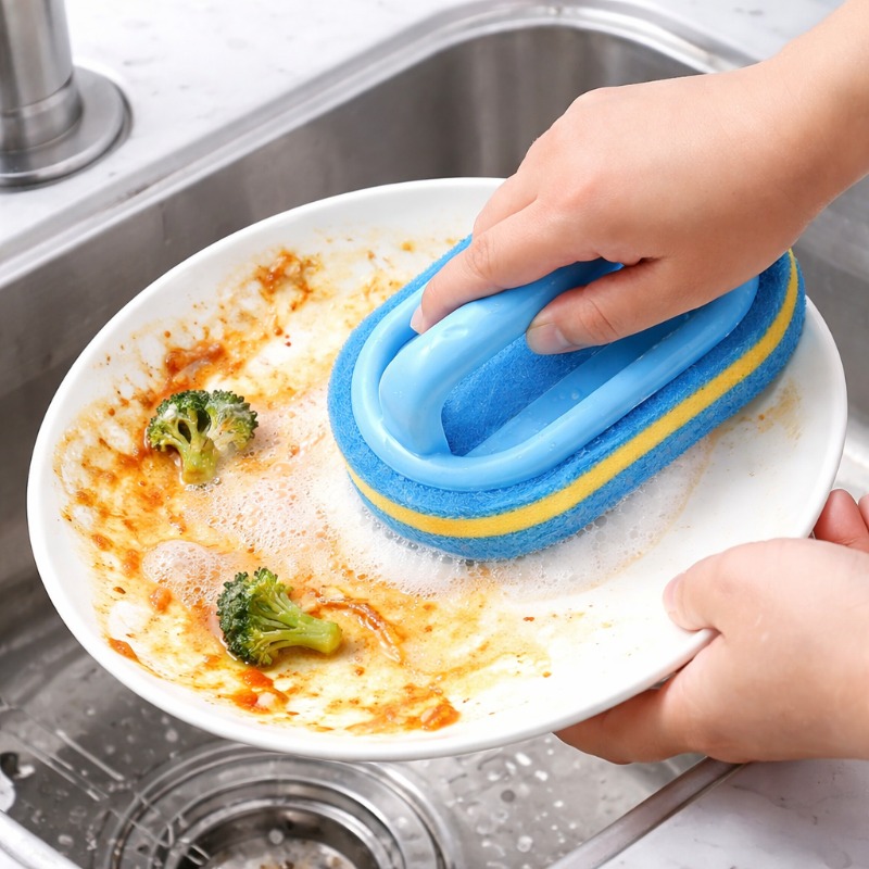 فرشاة تنظيف منزلية بمقبض، إسفن - مراجعة Home Bathroom Cleaning وسعره