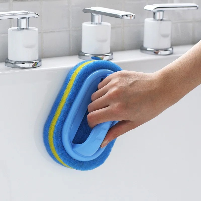 فرشاة تنظيف منزلية بمقبض، إسفن - مراجعة Home Bathroom Cleaning وسعره