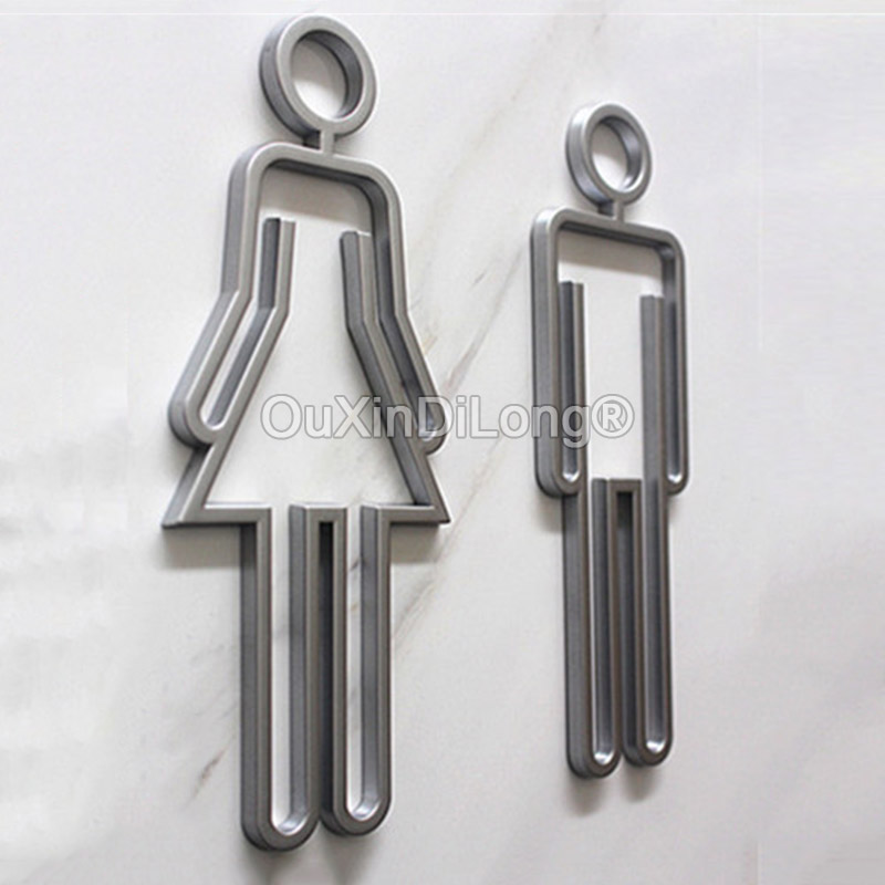 رمز المرحاض الأكريليك المجوف ا - مراجعة Home Bathroom Door Signs وسعره