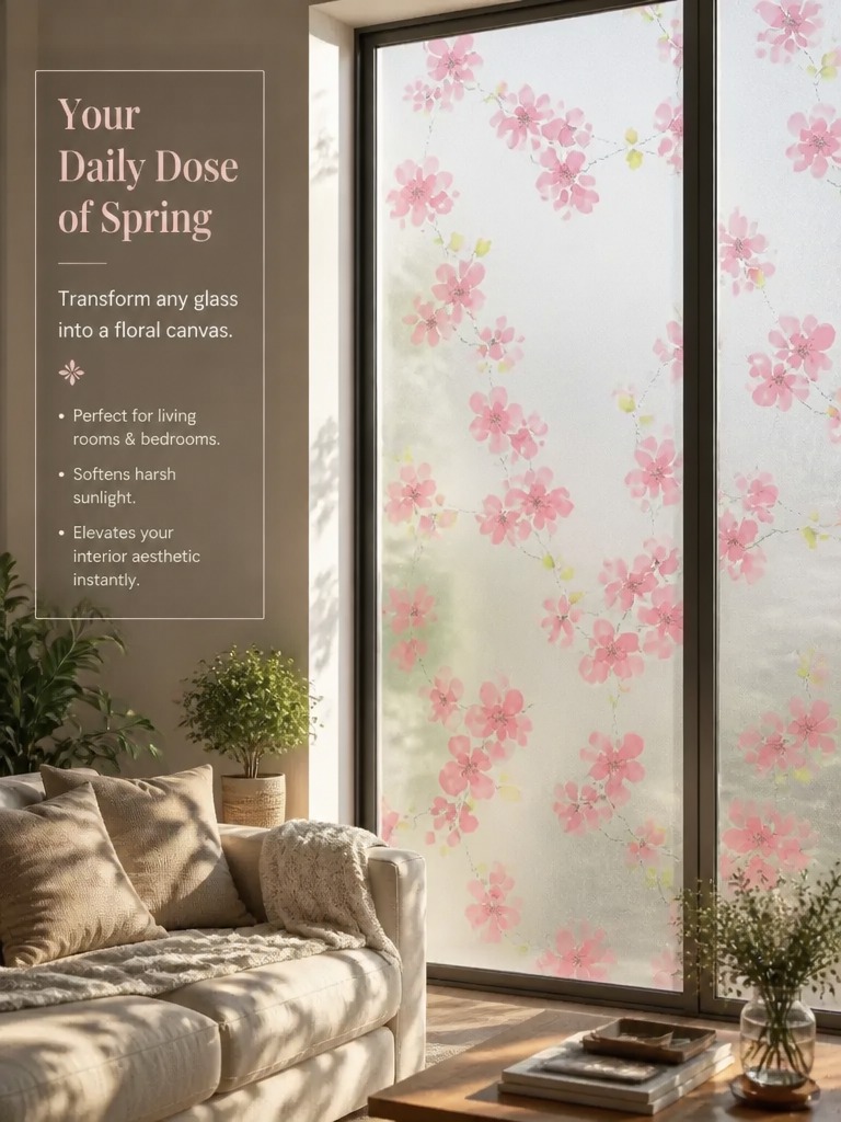 فيلم نوافذ للخصوصية مصقول شبه  - مراجعة Home Bathroom Window وسعره