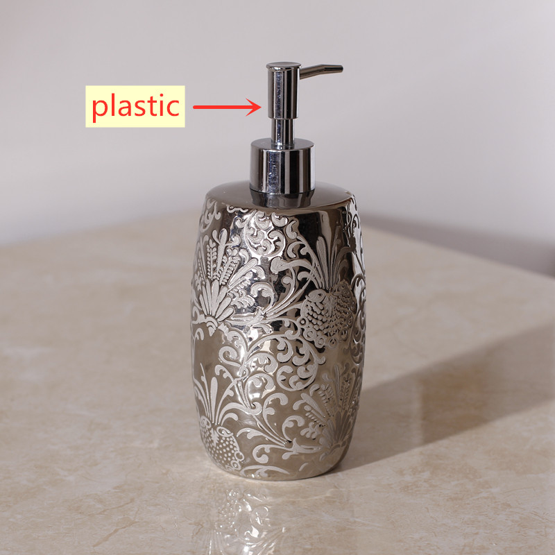الفضة السيراميك الشامبو زجاجات - مراجعة Zara Home Bathroom وسعره