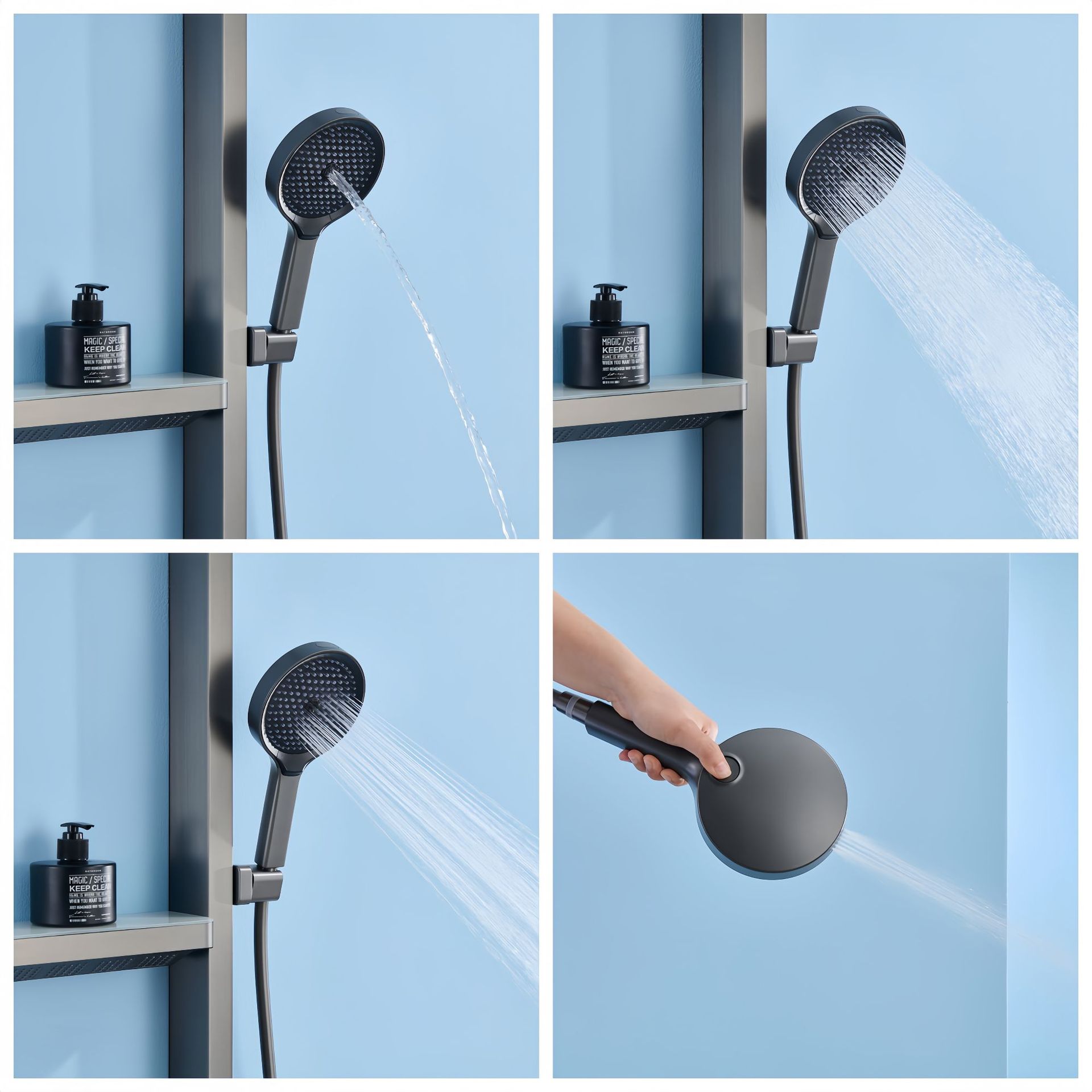 مجموعة دش مطري، شاشة LED رقمية - مراجعة Home Bathroom Set وسعره