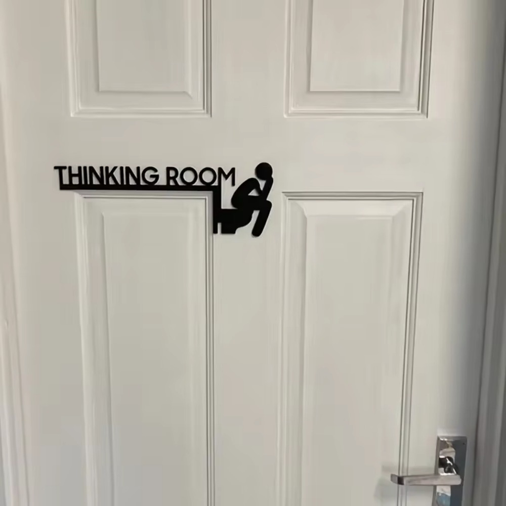 لافتة زاوية باب المرحاض بتصميم - مراجعة Home Bathroom Door Signs وسعره