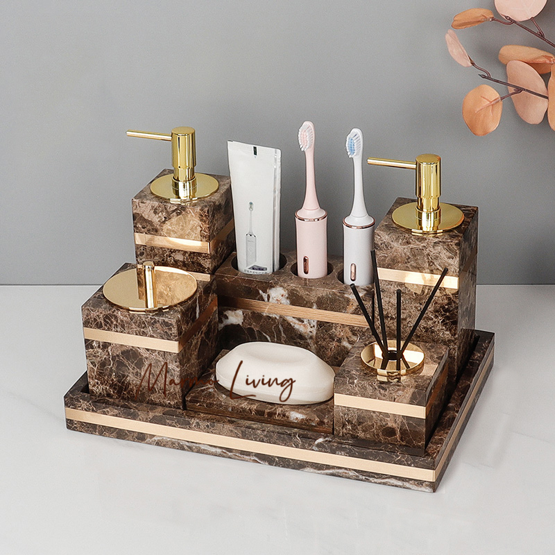 طقم حمام فاخر من الرخام الطبيع - مراجعة Zara Home Bathroom وسعره