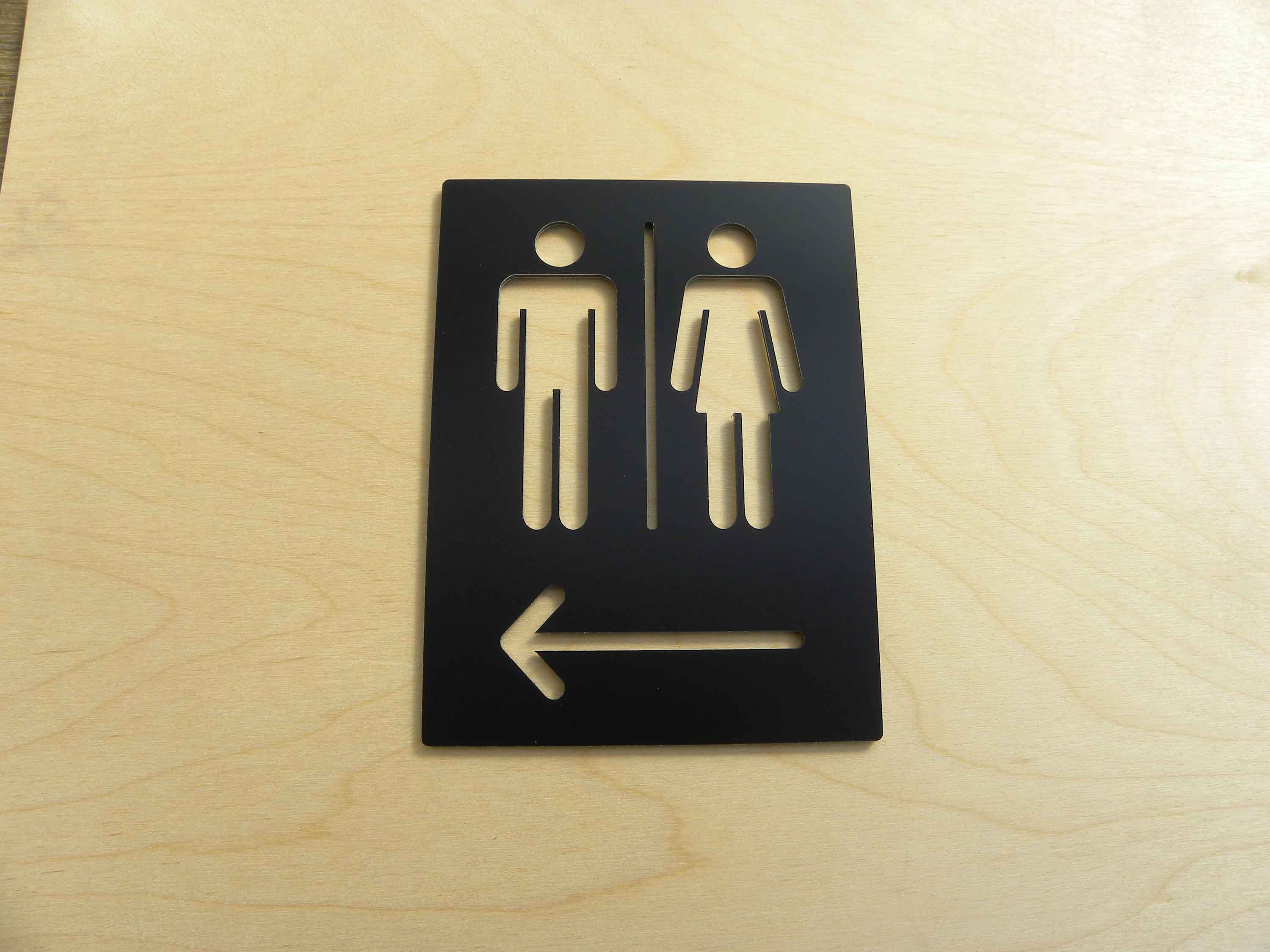 لوحة لافتة مرحاض معدنية من سبا - مراجعة Home Bathroom Door Signs وسعره