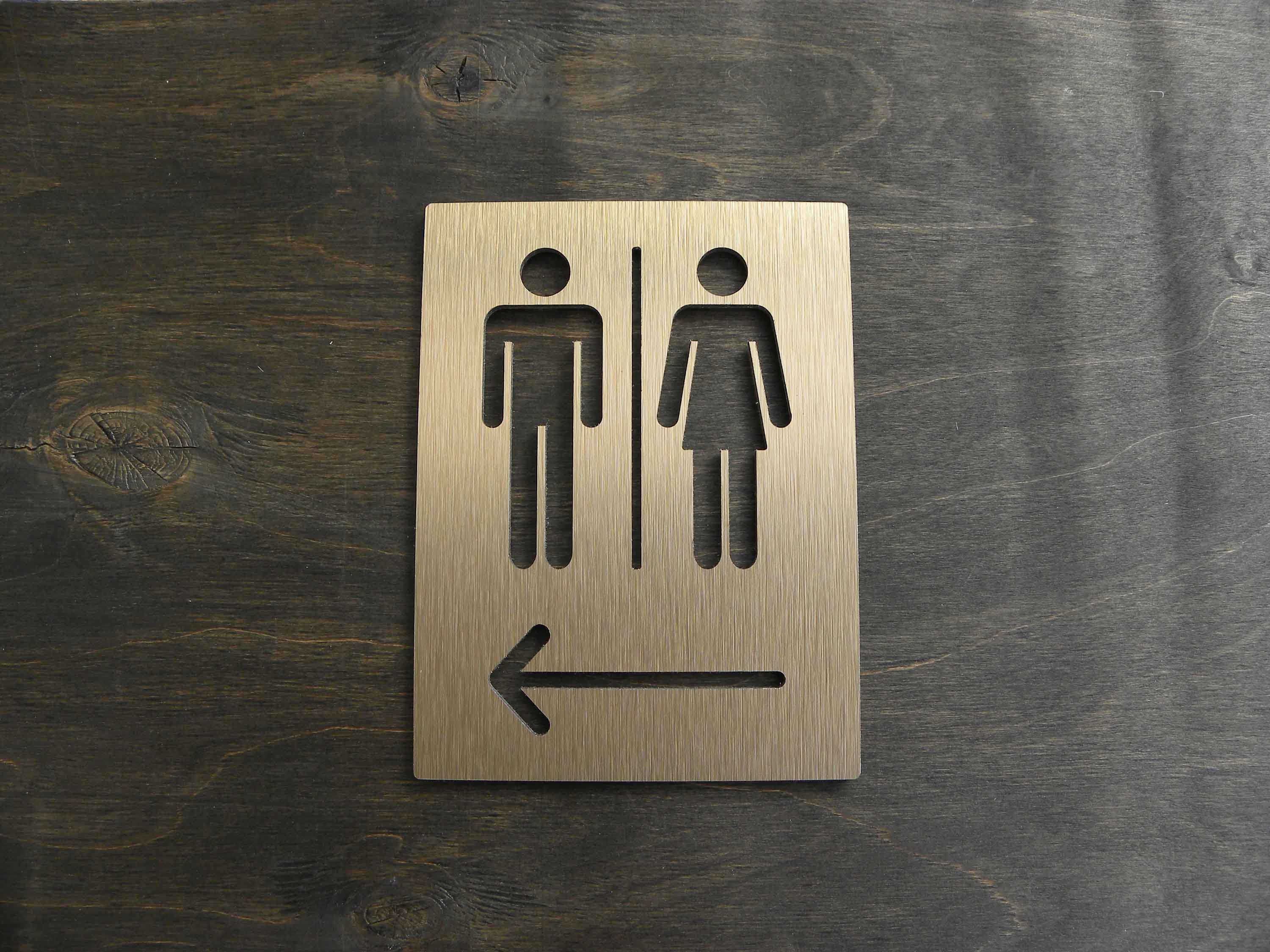 لوحة لافتة مرحاض معدنية من سبا - مراجعة Home Bathroom Door Signs وسعره
