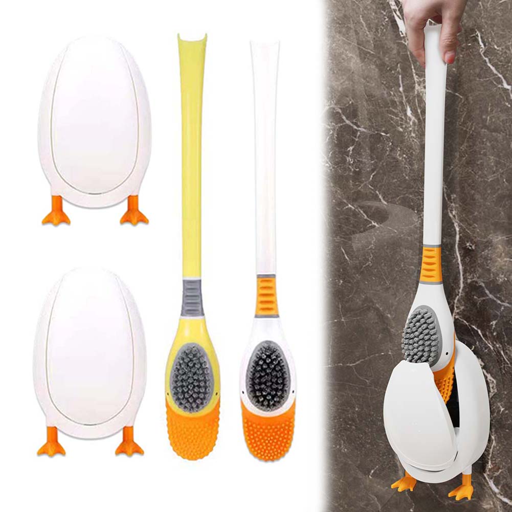 فرشاة مرحاض سيليكون مع حامل، ر - مراجعة Home Bathroom Cleaning وسعره