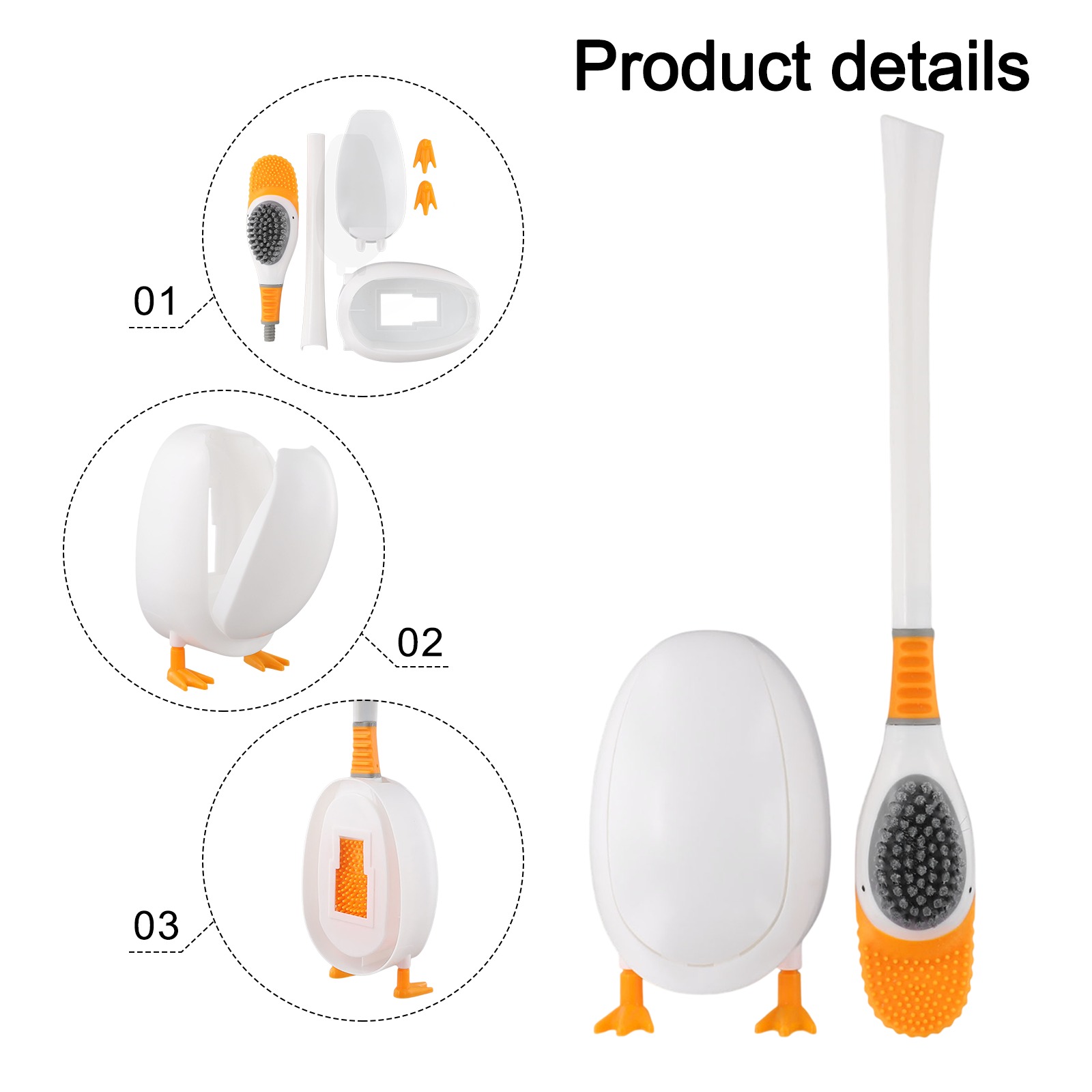 فرشاة مرحاض سيليكون مع حامل، ر - مراجعة Home Bathroom Cleaning وسعره