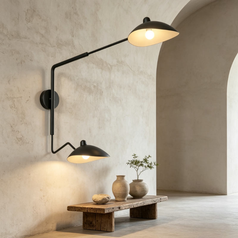 مصابيح جدارية LED سوداء حديثة  - مراجعة Home Bathroom Lighting Design وسعره
