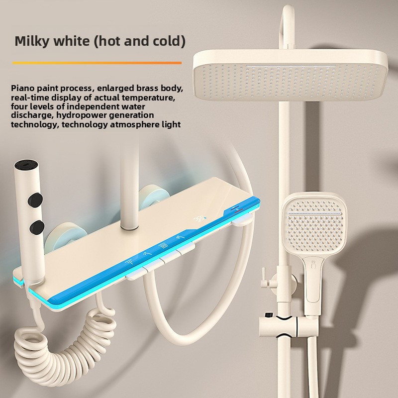 مجموعة دش ذكية بشاشة رقمية للت - مراجعة Home Bathroom Set وسعره