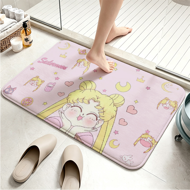 سجادة أرضية من الفلانيل بتصميم - مراجعة Non Slip Bath Mat وسعره
