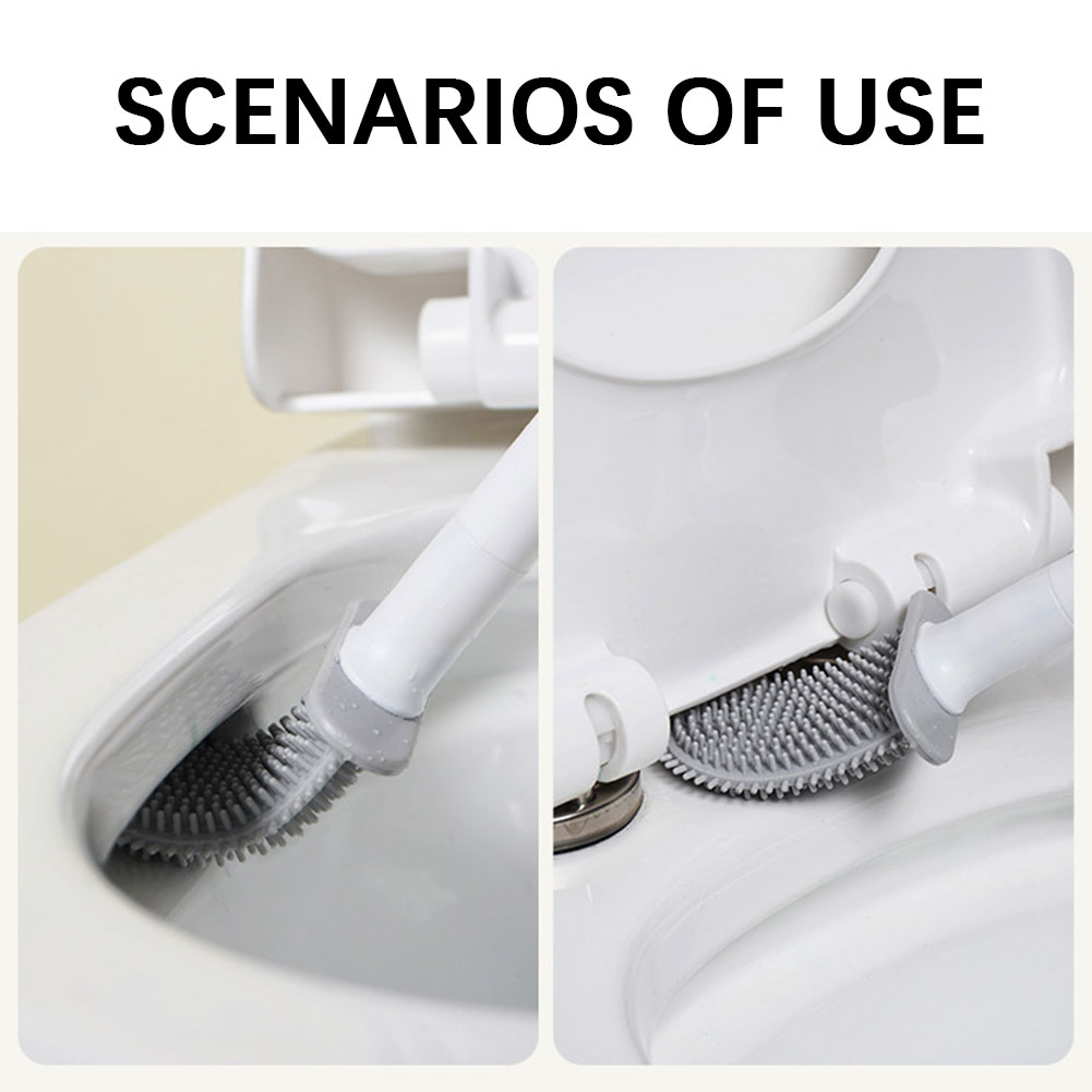 فرشاة المرحاض السيليكون مع حام - مراجعة Home Bathroom Gadgets وسعره