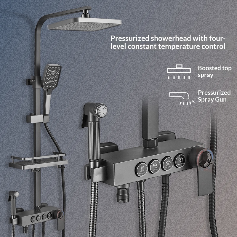 طقم دش من الفولاذ المقاوم للصد - مراجعة Home Bathroom Set وسعره