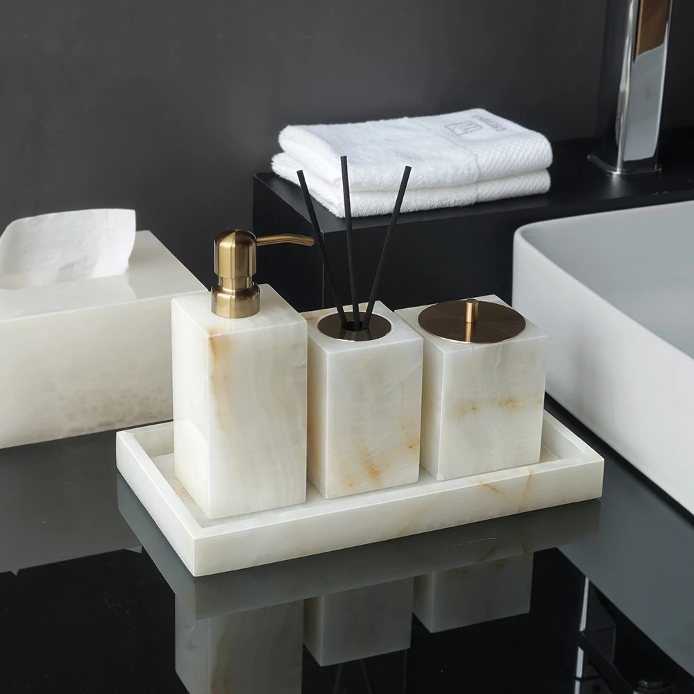 طقم إكسسوارات حمام من الرخام ا - مراجعة Zara Home Bathroom وسعره