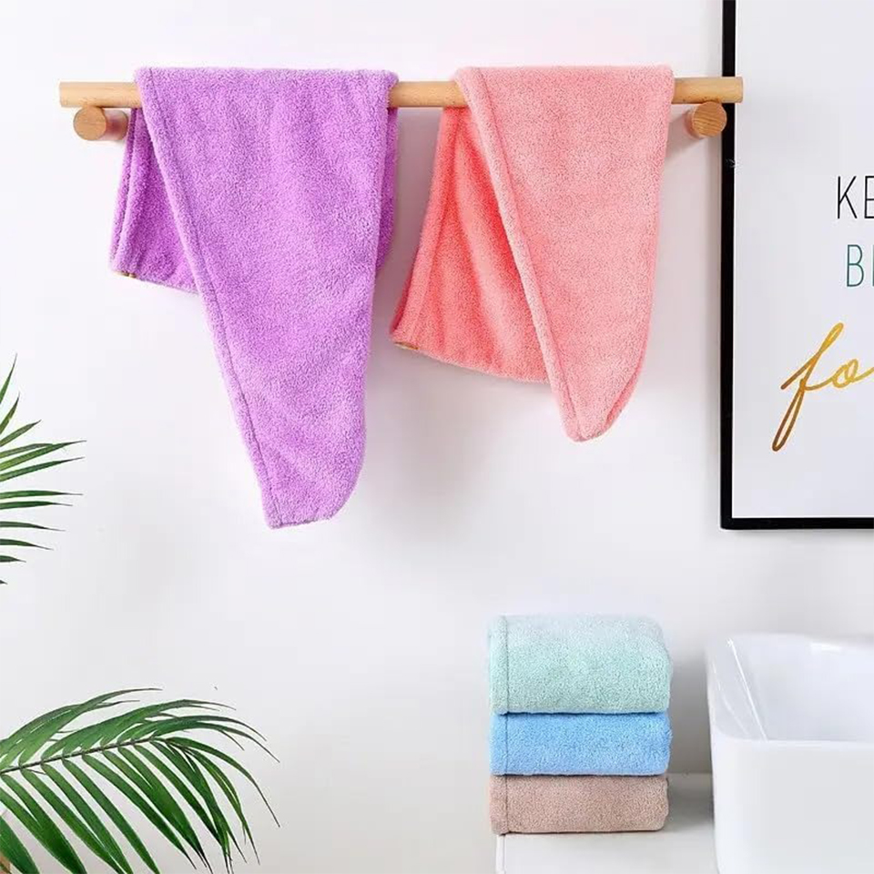منشفة شعر من الصوف المرجاني لل - مراجعة Home Bathroom Gadgets وسعره