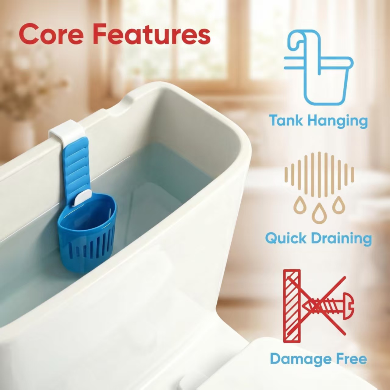 حامل أقراص تنظيف خزان المرحاض  - مراجعة Home Bathroom Gadgets وسعره