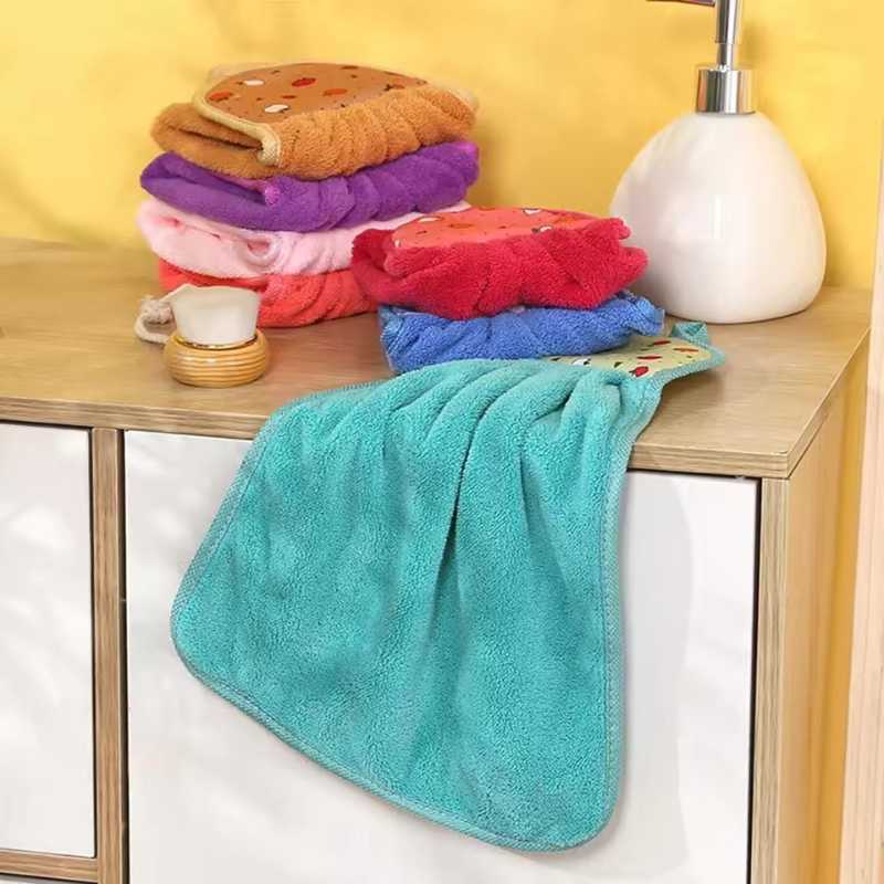 4 قطع مناشف يد صغيرة معلقة للح - مراجعة Home Bathroom Cleaning وسعره