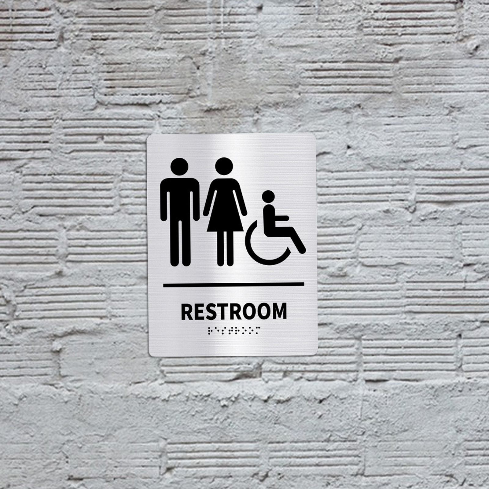 قطعتان من لافتات الحمام من الف - مراجعة Home Bathroom Door Signs وسعره