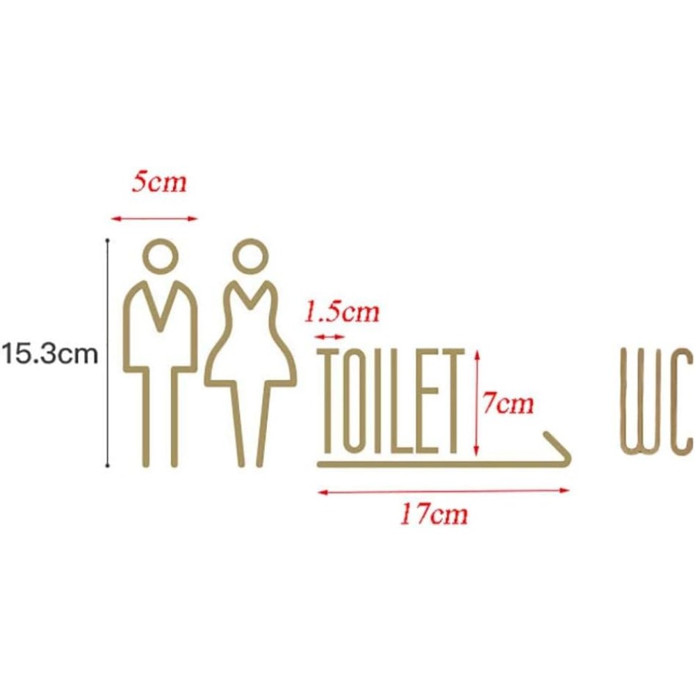 لافتة حمام ذاتية اللصق من النح - مراجعة Home Bathroom Door Signs وسعره