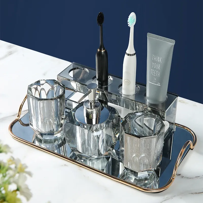 طقم مستلزمات حمام كريستالي فاخ - مراجعة Zara Home Bathroom وسعره