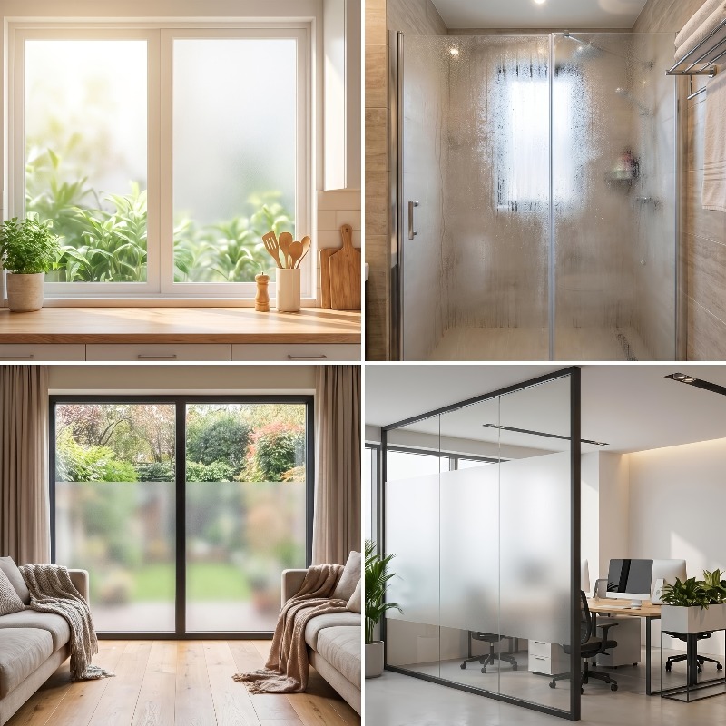 فيلم نافذة أبيض نقي غير لاصق ل - مراجعة Home Bathroom Window وسعره
