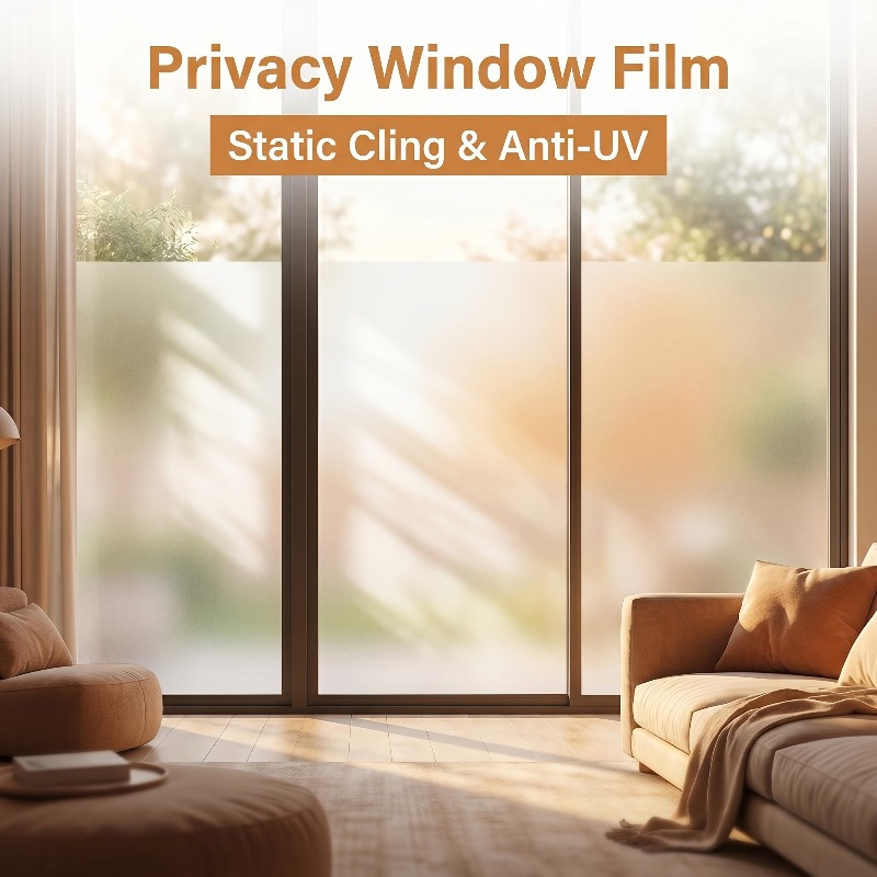 فيلم نافذة أبيض نقي غير لاصق ل - مراجعة Home Bathroom Window وسعره